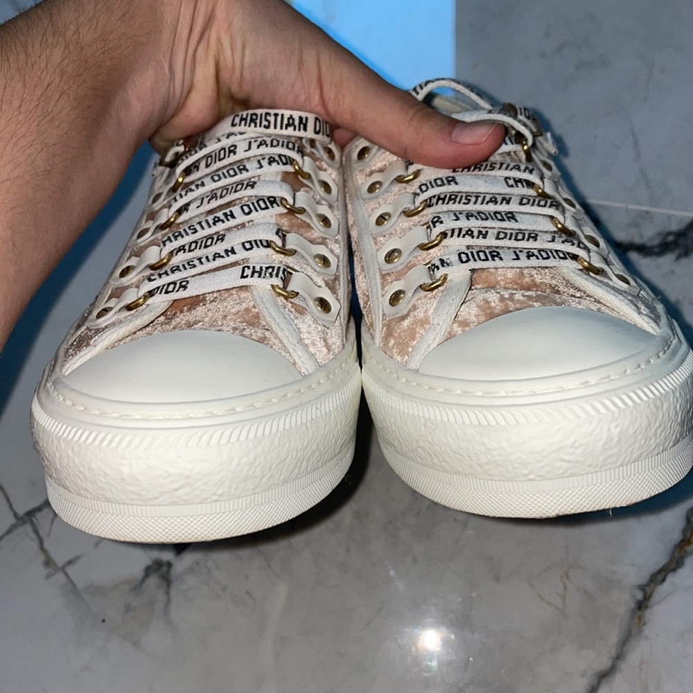 🌟Christian Dior Blush Velvet Trainers 🌟 - Picture 7 of 12